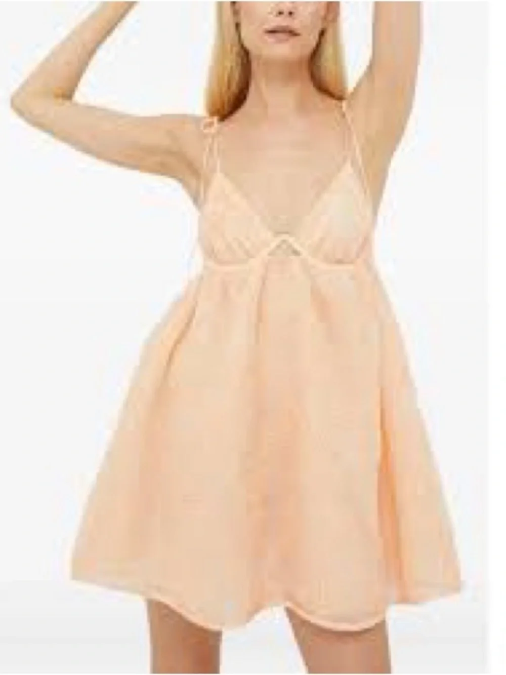For Love & Lemons Peach Mini Dress - Picture 3 of 12